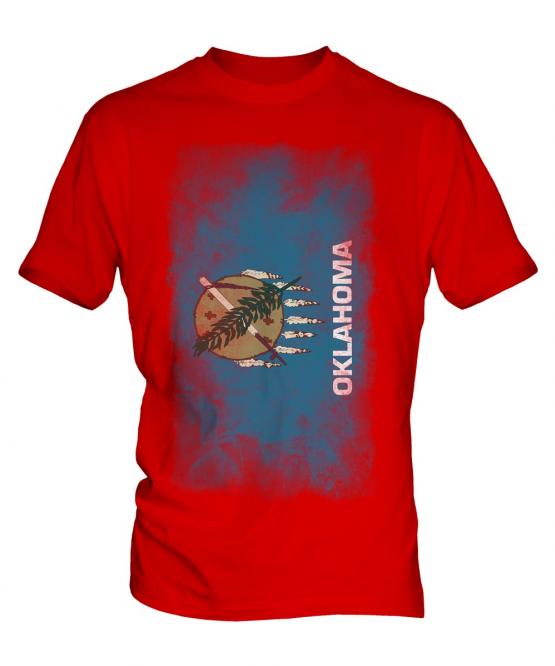 Oklahoma State Faded Flag Mens T-Shirt