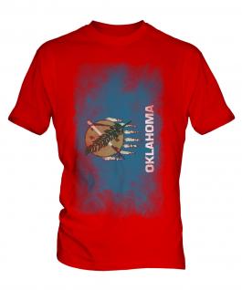 Oklahoma State Faded Flag Mens T-Shirt