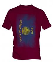 Oregon State Faded Flag Mens T-Shirt