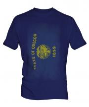 Oregon State Faded Flag Mens T-Shirt