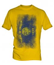 Oregon State Faded Flag Mens T-Shirt