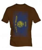 Oregon State Faded Flag Mens T-Shirt
