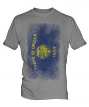 Oregon State Faded Flag Mens T-Shirt