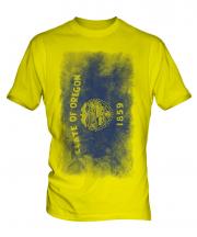 Oregon State Faded Flag Mens T-Shirt