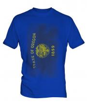 Oregon State Faded Flag Mens T-Shirt