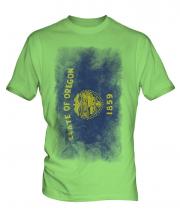 Oregon State Faded Flag Mens T-Shirt