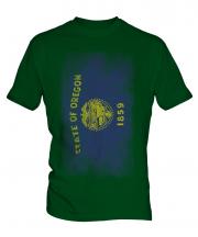 Oregon State Faded Flag Mens T-Shirt