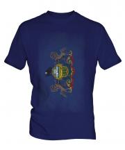 Pennsylvania State Faded Flag Mens T-Shirt