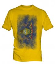 Pennsylvania State Faded Flag Mens T-Shirt