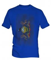 Pennsylvania State Faded Flag Mens T-Shirt