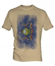 Pennsylvania State Faded Flag Mens T-Shirt