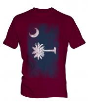South Carolina State Faded Flag Mens T-Shirt