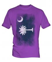 South Carolina State Faded Flag Mens T-Shirt
