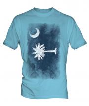 South Carolina State Faded Flag Mens T-Shirt