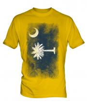 South Carolina State Faded Flag Mens T-Shirt