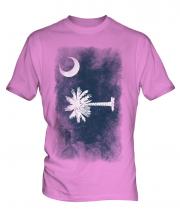 South Carolina State Faded Flag Mens T-Shirt