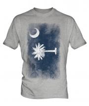 South Carolina State Faded Flag Mens T-Shirt