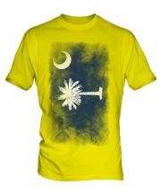 South Carolina State Faded Flag Mens T-Shirt