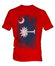 South Carolina State Faded Flag Mens T-Shirt