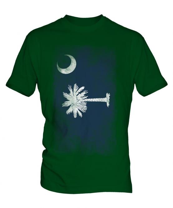 South Carolina State Faded Flag Mens T-Shirt