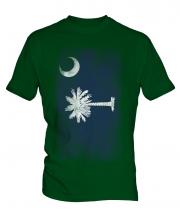 South Carolina State Faded Flag Mens T-Shirt