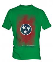 Tennessee State Faded Flag Mens T-Shirt