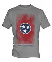 Tennessee State Faded Flag Mens T-Shirt