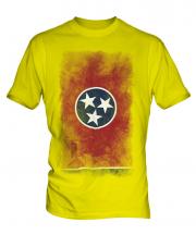 Tennessee State Faded Flag Mens T-Shirt