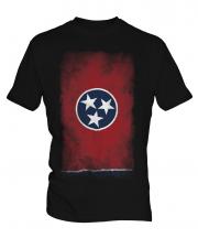 Tennessee State Faded Flag Mens T-Shirt