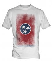 Tennessee State Faded Flag Mens T-Shirt