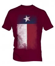 Texas State Faded Flag Mens T-Shirt