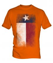 Texas State Faded Flag Mens T-Shirt