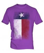 Texas State Faded Flag Mens T-Shirt