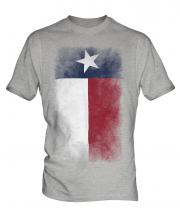 Texas State Faded Flag Mens T-Shirt