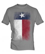 Texas State Faded Flag Mens T-Shirt