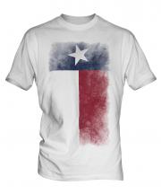 Texas State Faded Flag Mens T-Shirt