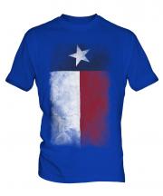 Texas State Faded Flag Mens T-Shirt