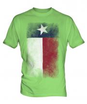 Texas State Faded Flag Mens T-Shirt