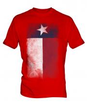 Texas State Faded Flag Mens T-Shirt