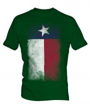 Texas State Faded Flag Mens T-Shirt