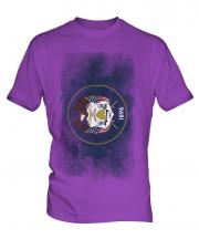 Utah State Faded Flag Mens T-Shirt