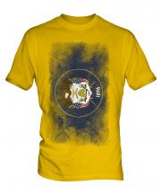 Utah State Faded Flag Mens T-Shirt