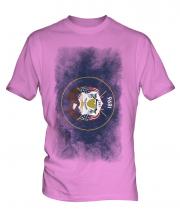 Utah State Faded Flag Mens T-Shirt