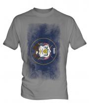 Utah State Faded Flag Mens T-Shirt