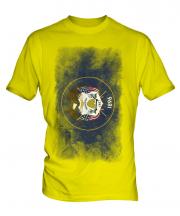 Utah State Faded Flag Mens T-Shirt