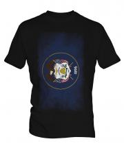 Utah State Faded Flag Mens T-Shirt