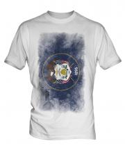 Utah State Faded Flag Mens T-Shirt