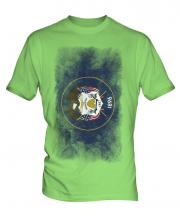 Utah State Faded Flag Mens T-Shirt