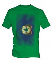 Vermont State Faded Flag Mens T-Shirt