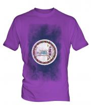 Virginia State Faded Flag Mens T-Shirt